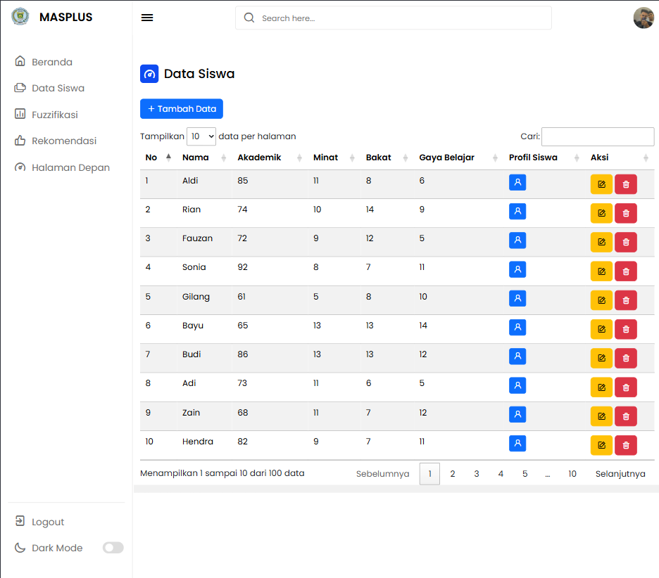 Screenshot 3 Jurusan