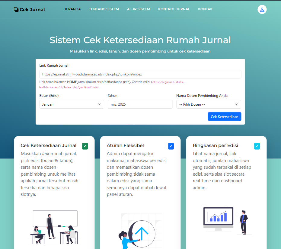 Tampilan Rumah Jurnal